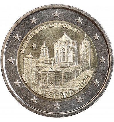 2 Euros commémorative Espagne 2026 - Monastère de Poblet
