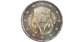 2 Euros commémorative Espagne 2026 - Droits et Inclusion