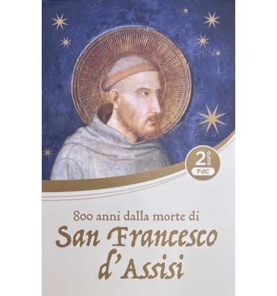 2 Euros commémorative Saint Marin Coincard - Saint François d'Assise