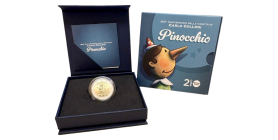 2 Euros commémorative  Italie 2026 B.E. Reverse - Pinocchio variété "Reverse"