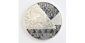 Avers :  représentation de la ville de Hallsatt avec son lac.