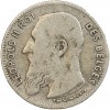 Avers : tête nue de Léopold II roi des belges à gauche