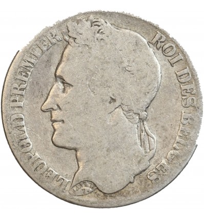 Avers : buste de gauche de Leopold Ier couronné - légende circulaire