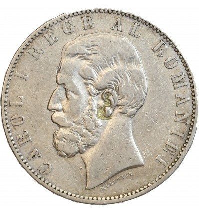 5 Lei Carol Ier - Roumanie Argent