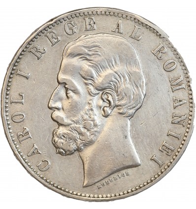 5 Lei Carol Ier - Roumanie Argent