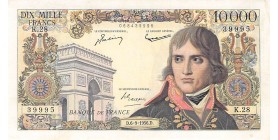Avers : portrait de Napoléon Bonaparte à droite et l'Arc de Triomphe à gauche