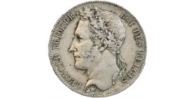 Avers : tête couronnée du roi Leopold Ier à gauche - légende circulaire