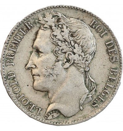 Avers : tête couronnée du roi Leopold Ier à gauche - légende circulaire