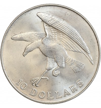 10 Dollars - Singapour Argent