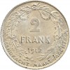 2 Francs Albert Ier Légende Flamande - Belgique Argent