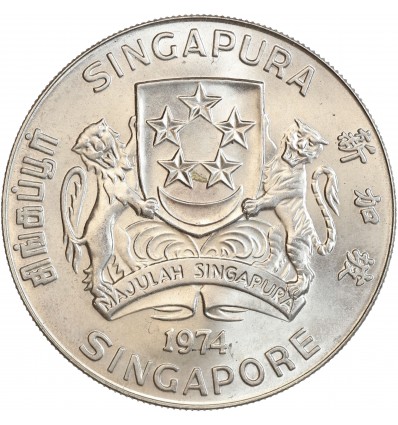 10 Dollars - Singapour Argent