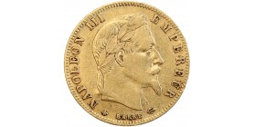 Avers : tête laurée de Napoléon III à droite