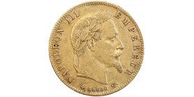 Avers : tête laurée de Napoléon III à droite