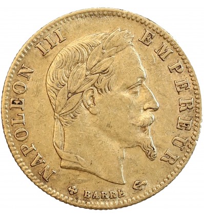 Avers : tête laurée de Napoléon III à droite