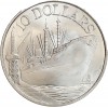 10 Dollars 10ème Anniversaire de l'Indépendance - Singapour Argent