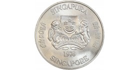 10 Dollars 10ème Anniversaire de l'Indépendance - Singapour Argent