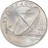 10 Dollars Satellite de Communication - Singapour Argent