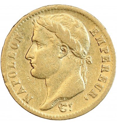 Avers : Tête laurée de Napoléon I à gauche, un ruban sur la nuque