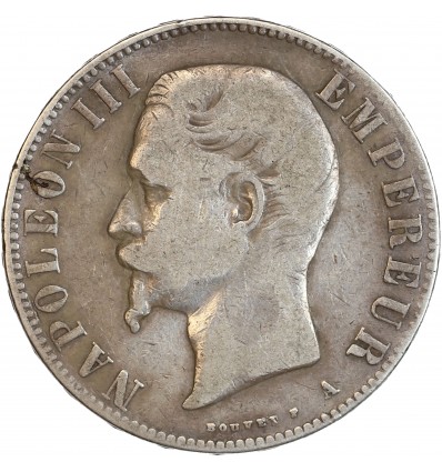 5 Francs Napoléon III Tête Nue