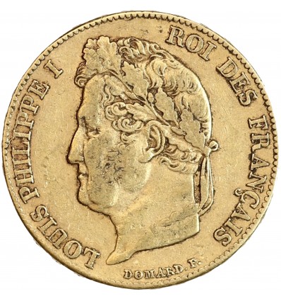 Avers : tête laurée de Louis-Philippe Ier à gauche