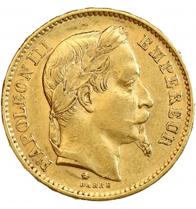 20 Francs Napoléon III Tête Laurée