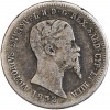 Avers : tête nue de Victor Emmanuel II à droite