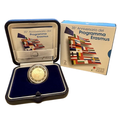 2 Euros Italie 2022 B.E. - 35 Ans du Programme Erasmus