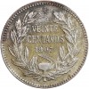 Revers : valeur faciale et date dans une couronne de lauriers.