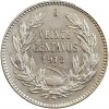 Revers : valeur faciale et date dans une couronne de lauriers.