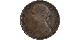 Avers : Buste à gauche de la reine Victoria