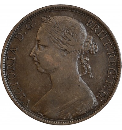 Avers : Buste à gauche de la reine Victoria