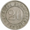 Revers : nombre 20 dans le champ.