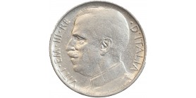 Avers : profil à gauche de Victor Emmanuel III de Savoie.