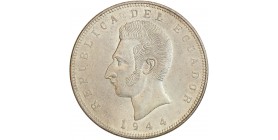 5 Sucres Antonio Jose de Sucre - Equateur Argent