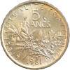 5 Francs Semeuse Argent