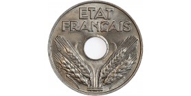 Avers : ETAT / FRANCAIS en deux lignes au-dessus d'un trou central