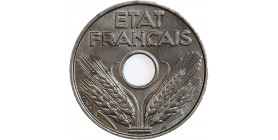 Avers : ETAT / FRANCAIS en deux lignes au-dessus d'un trou central