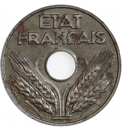 20 Centimes Etat Français Type Fer