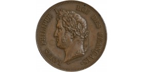 Avers : tête laurée de Louis-Philippe Ier à gauche
