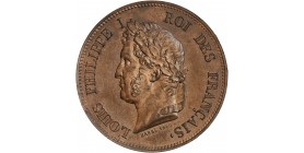 Avers : tête laurée de Louis-Philippe Ier à gauche