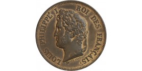 Avers : tête laurée de Louis-Philippe Ier à gauche