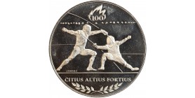 Avers : deux escrimeurs