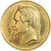 Aves : tête laurée de Napoléon III à gauche