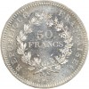 Revers : 50 / FRANCS en deux lignes, différents en dessous, le tout contenu dans une couronne végétale