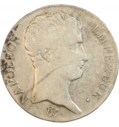 Avers : tête nue de Napoléon Ier à droite