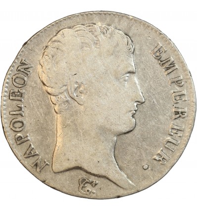 Avers : tête nue de Napoléon Ier à droite