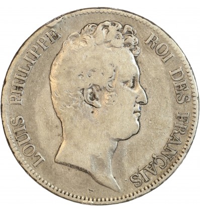 Avers : tête nue de Louis Philippe Ier à droite