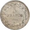 Revers : 5 / FRANCS / 1835 dans une couronne de feuilles de chêne