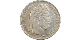 5 Francs Louis-Philippe Ier Tête Laurée Tranche en Relief