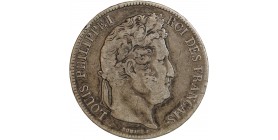 5 Francs Louis-Philippe Ier Tête Laurée Tranche En Relief